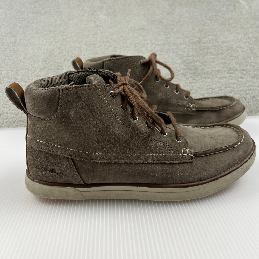 Suede Chukka Boots Womens 8 Brown Moc Toe Laceâ Up Casual Outdoor Eddie Bauer